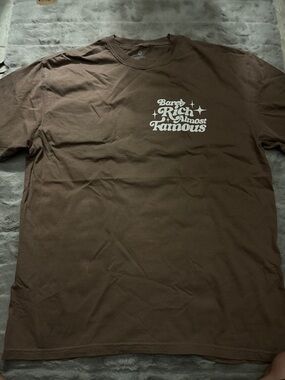 Motion Studios “Barley Rich Almost Famous”Brown Short-Sleeve
